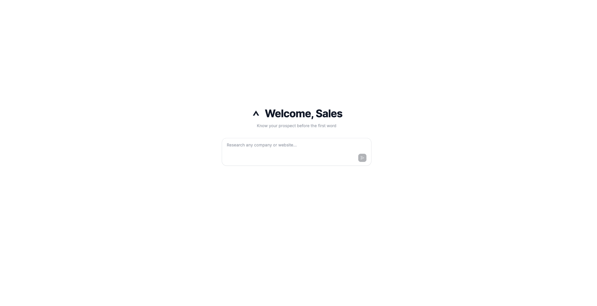 Farsight prospect research briefing showing company signals, executive context, and talking points for a live sales call